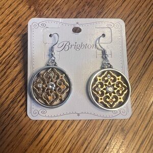 Brighton Gold and Silver Filigree Earrings